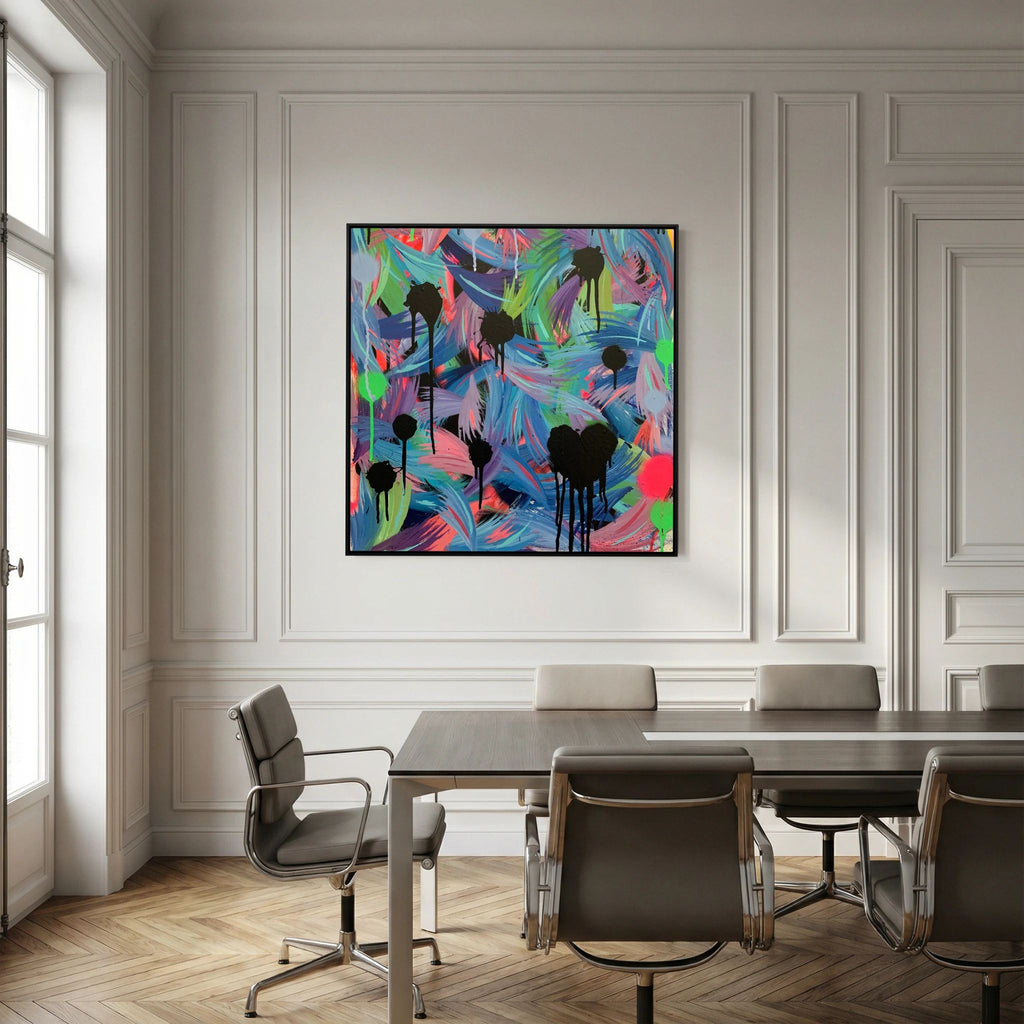 BLACK HEARTS CLUB (2020) PRINT ON CANVAS 