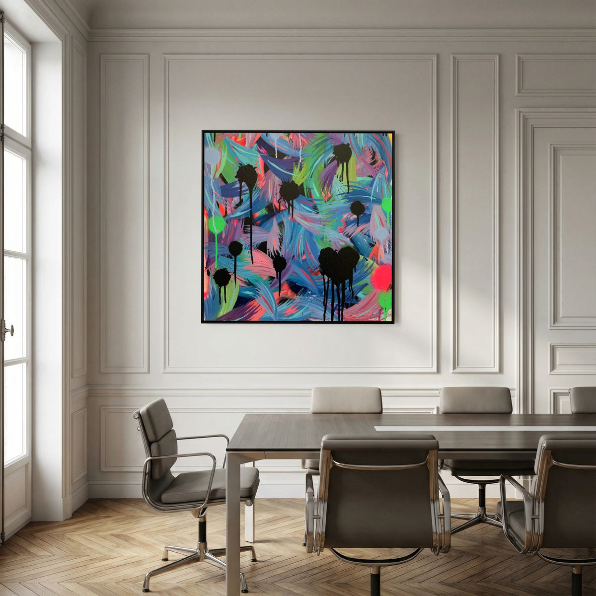 BLACK HEARTS CLUB (2020) PRINT ON CANVAS 