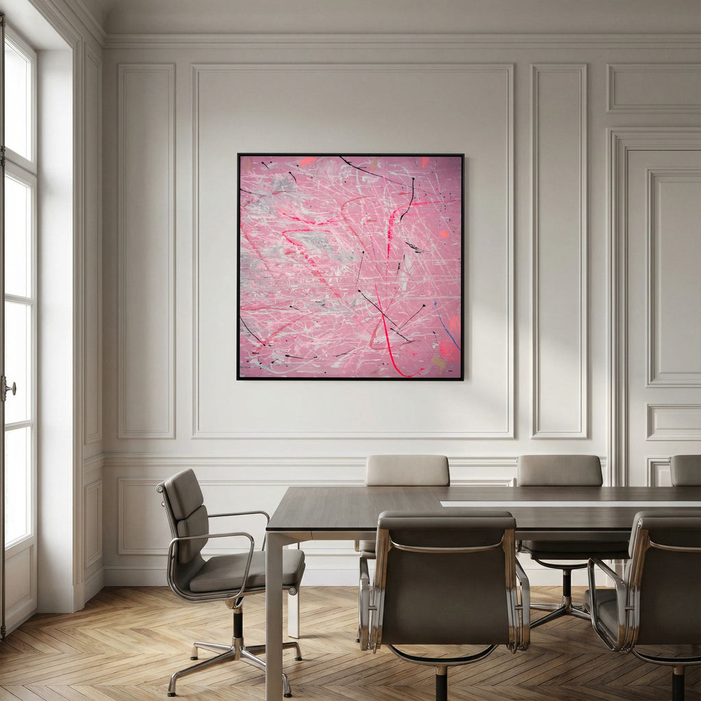 PAINT IN PINK (2024) PRINT ON CANVAS     