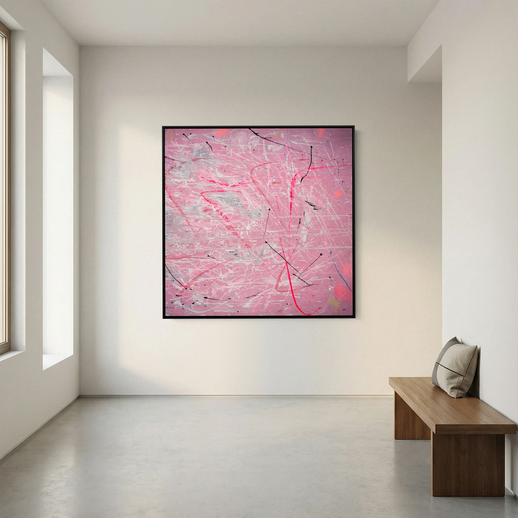 PAINT IN PINK (2024) PRINT ON CANVAS     