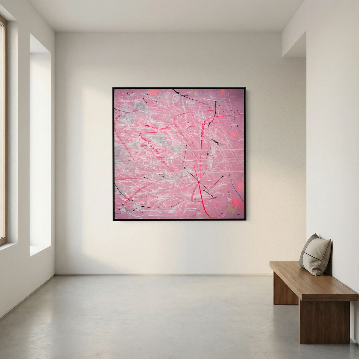 PAINT IN PINK (2024) PRINT ON CANVAS     