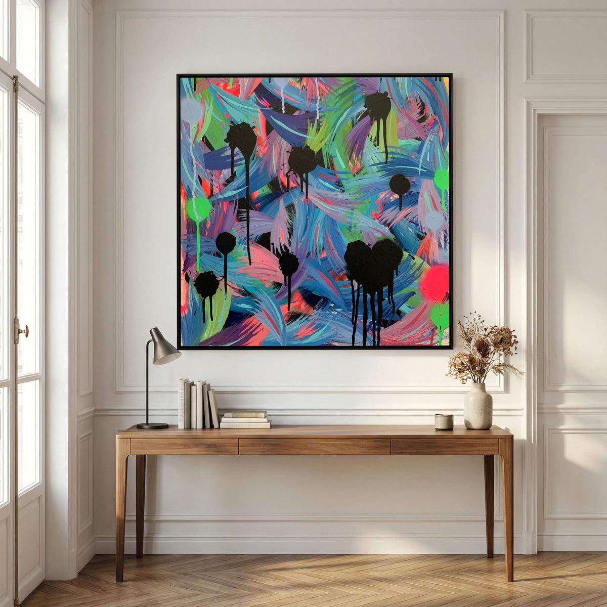 BLACK HEARTS CLUB (2020) PRINT ON CANVAS 