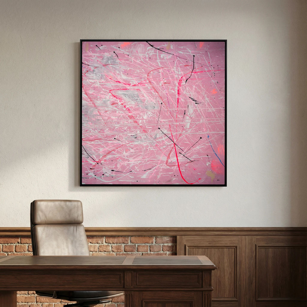 PAINT IN PINK (2024) PRINT ON CANVAS     