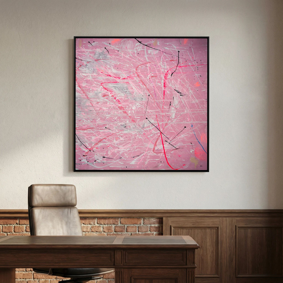 PAINT IN PINK (2024) PRINT ON CANVAS     