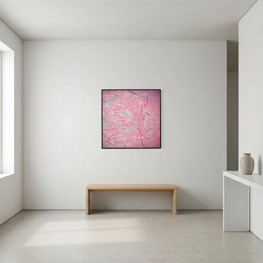 PAINT IN PINK (2024) PRINT ON CANVAS     