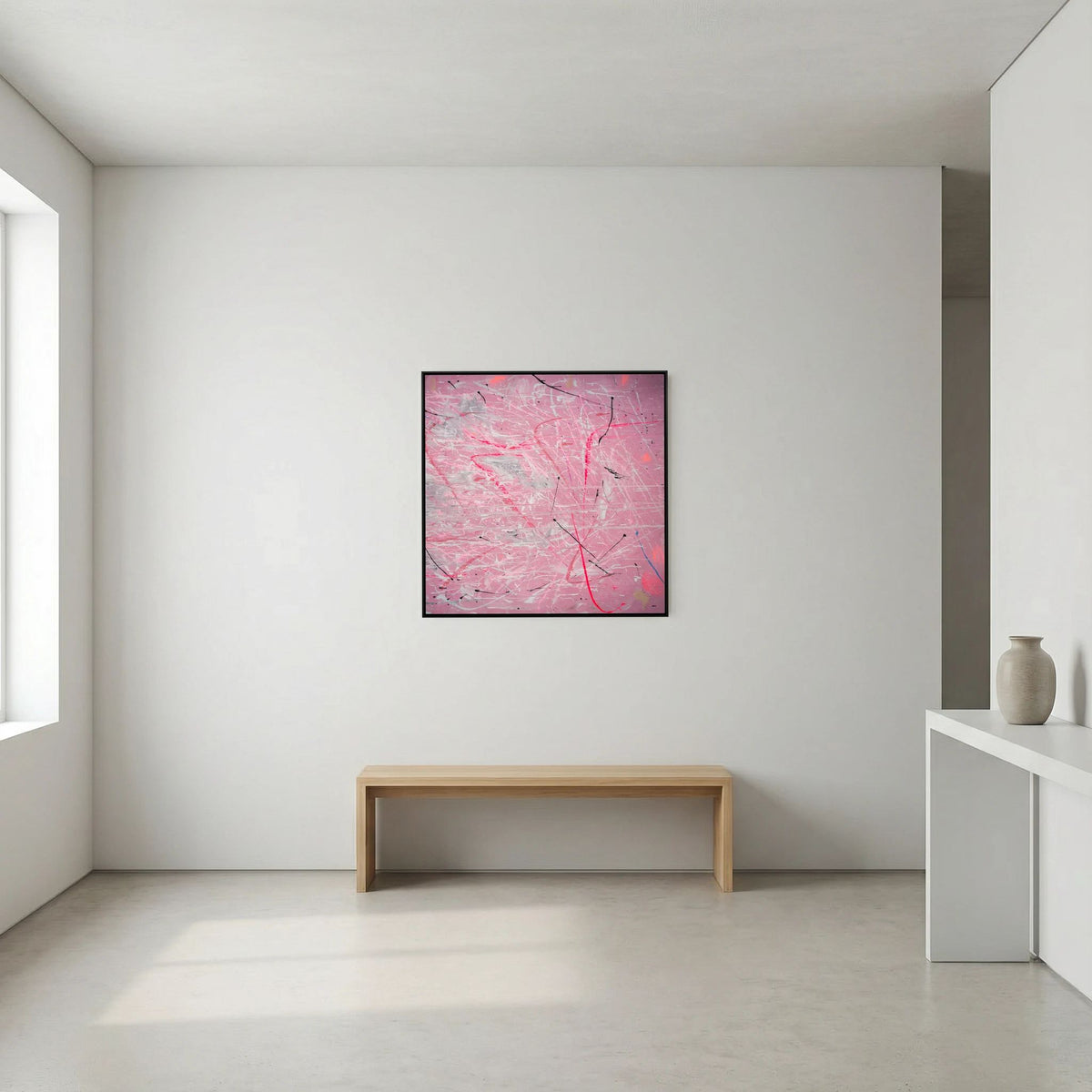 PAINT IN PINK (2024) PRINT ON CANVAS     