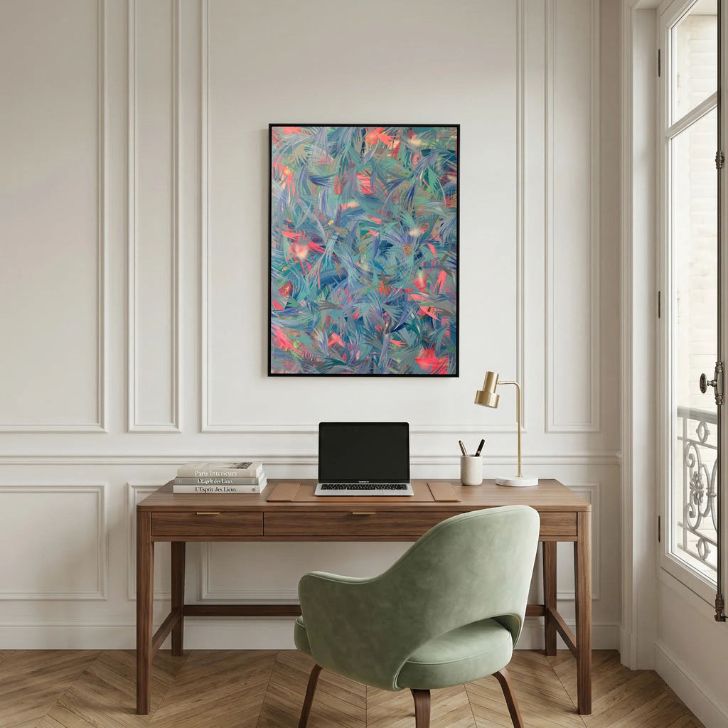 BLUE FEATHERS (2021) CANVAS PRINT 