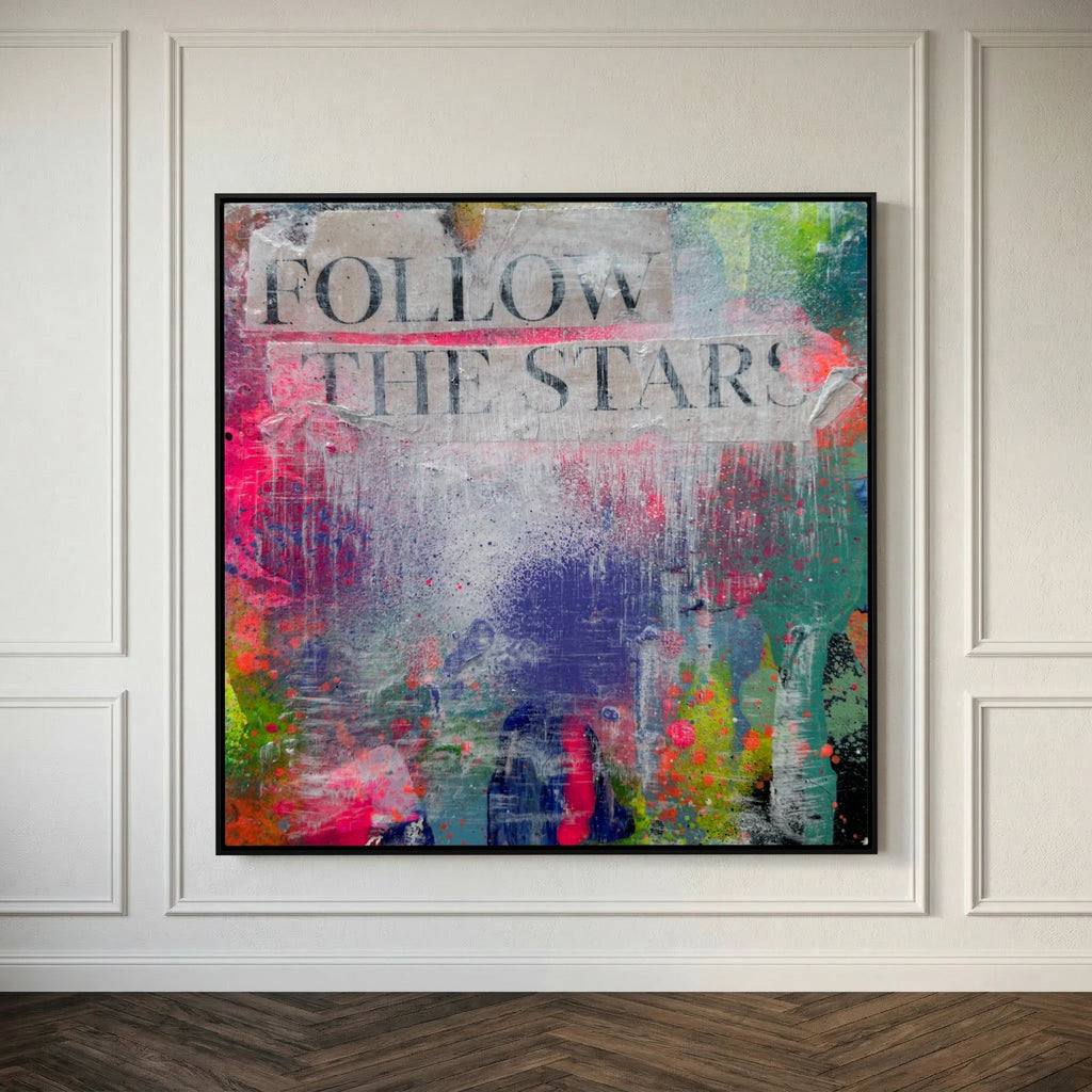 FOLLOW THE STARS (2023) PRINT ON CANVAS 