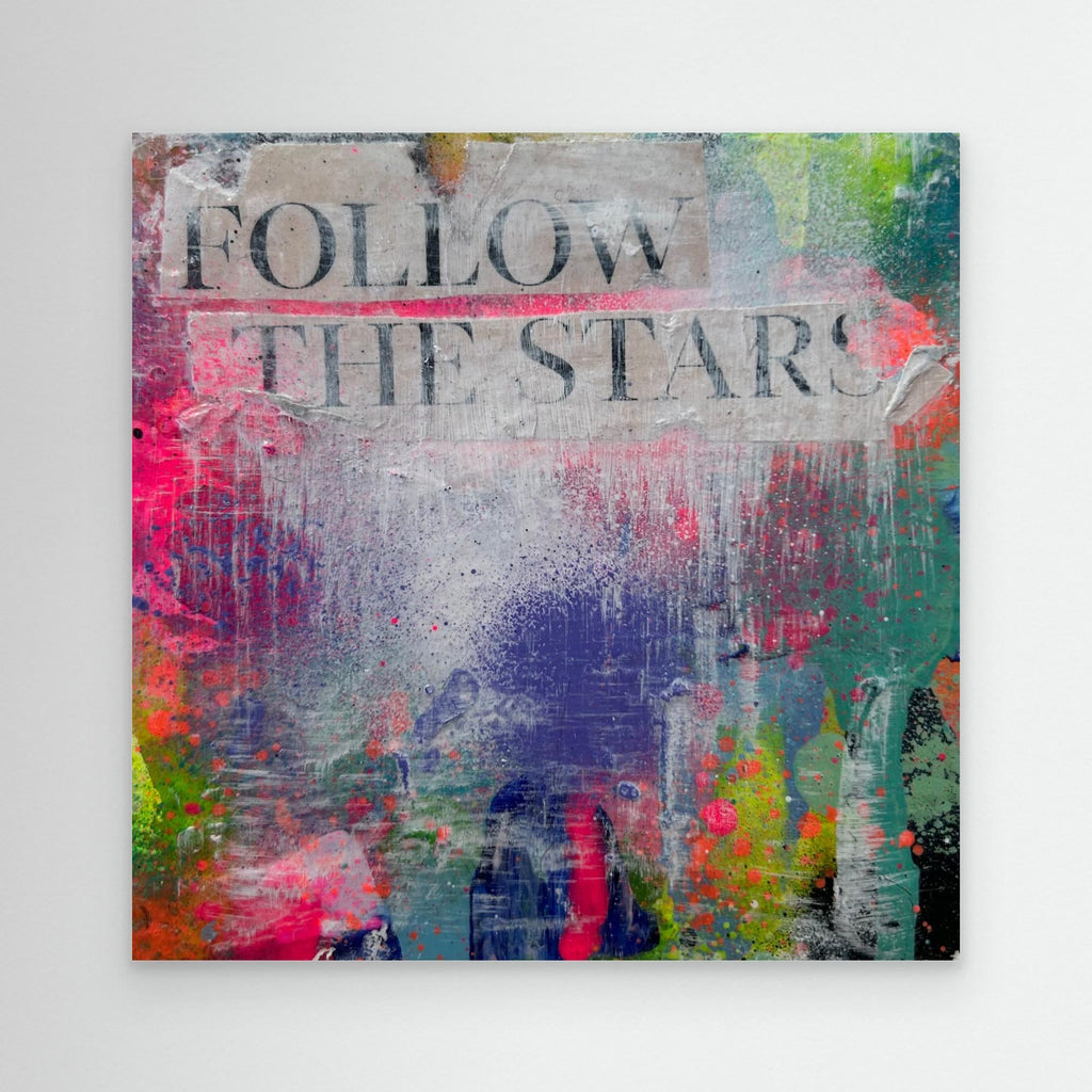 FOLLOW THE STARS (2023) PRINT ON CANVAS 