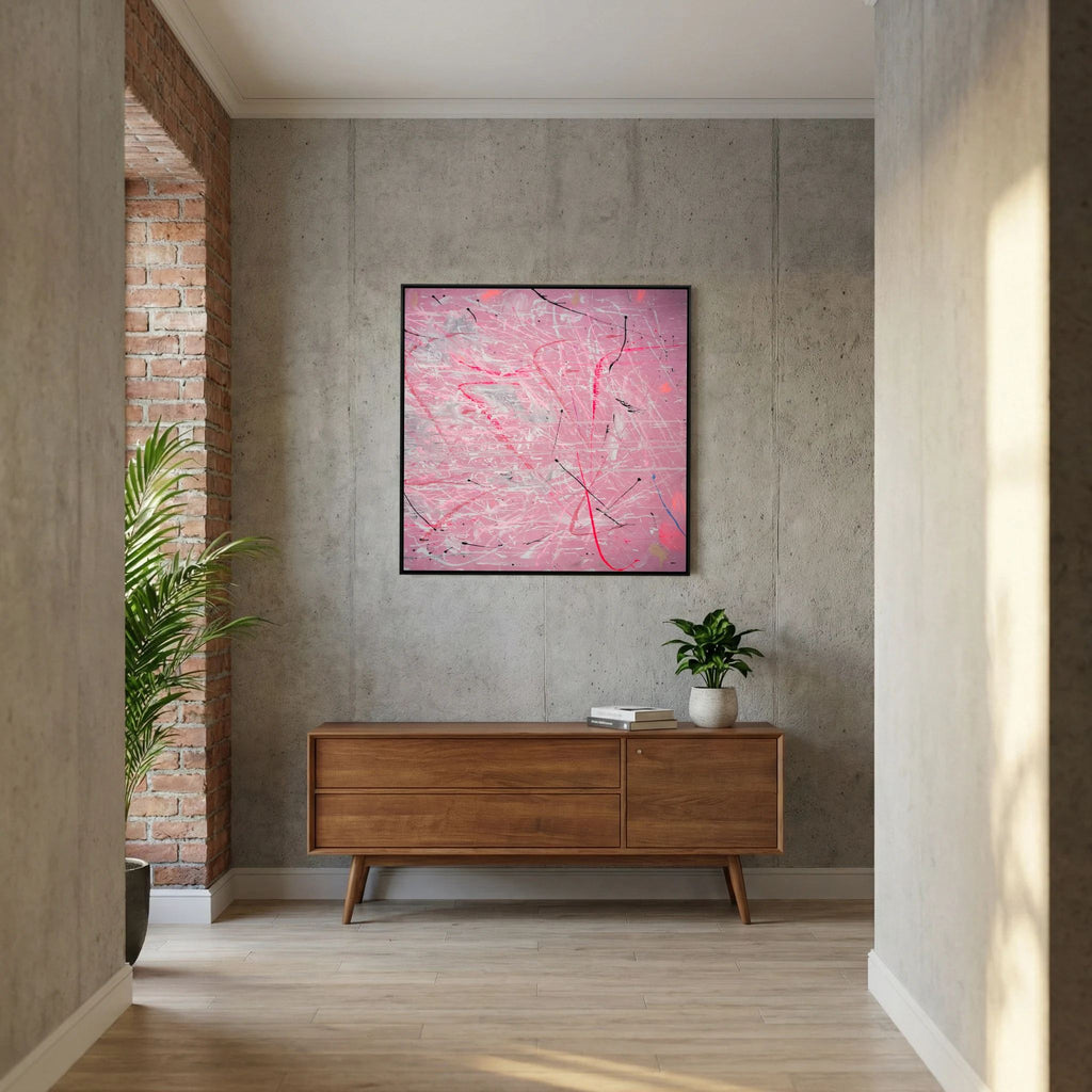 PAINT IN PINK (2024) PRINT ON CANVAS     