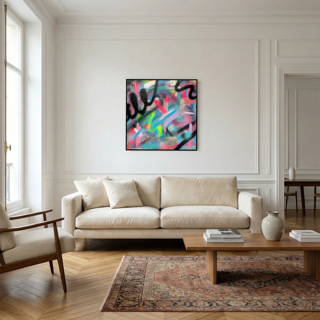 CONFETTI PRINT ON CANVAS 