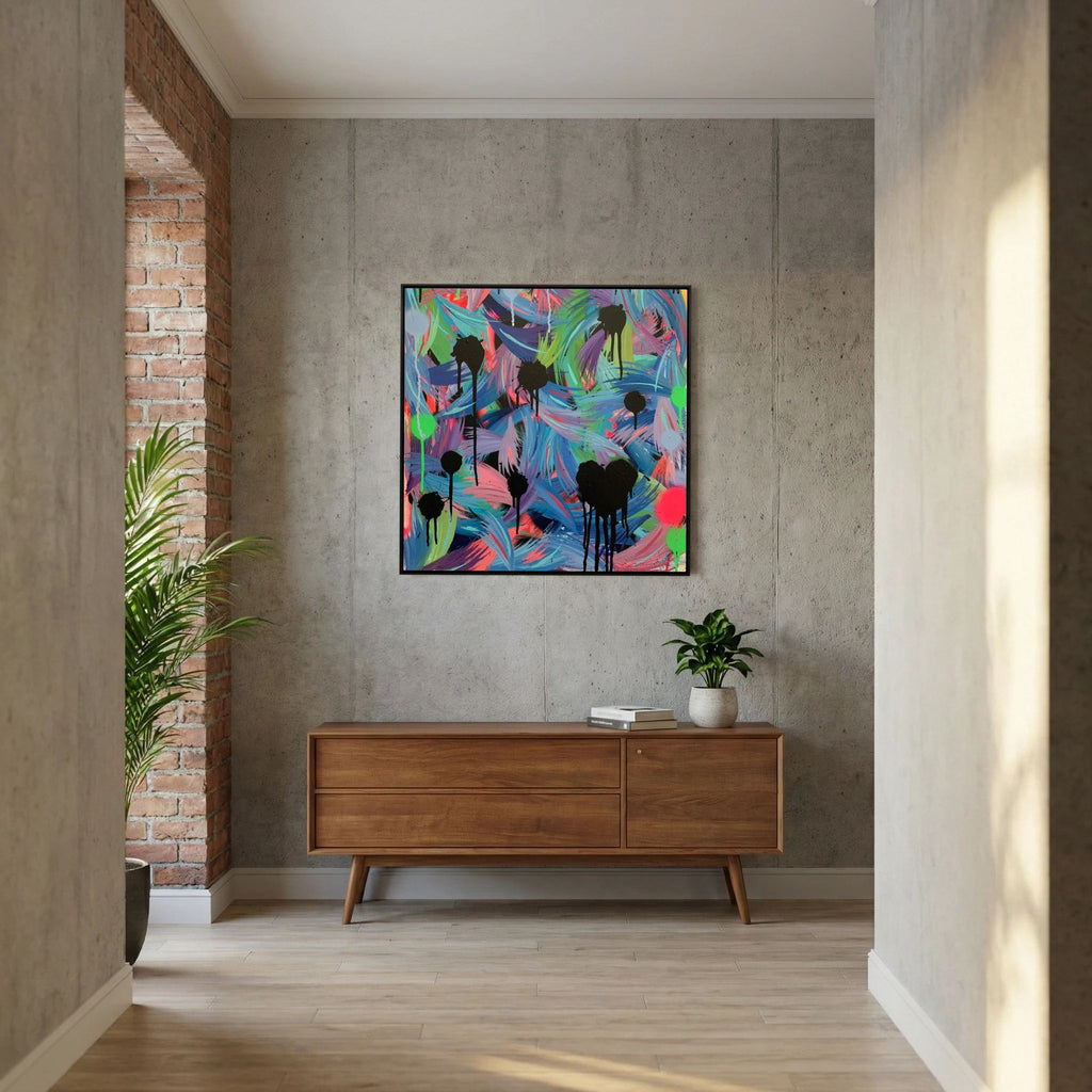 BLACK HEARTS CLUB (2020) PRINT ON CANVAS 