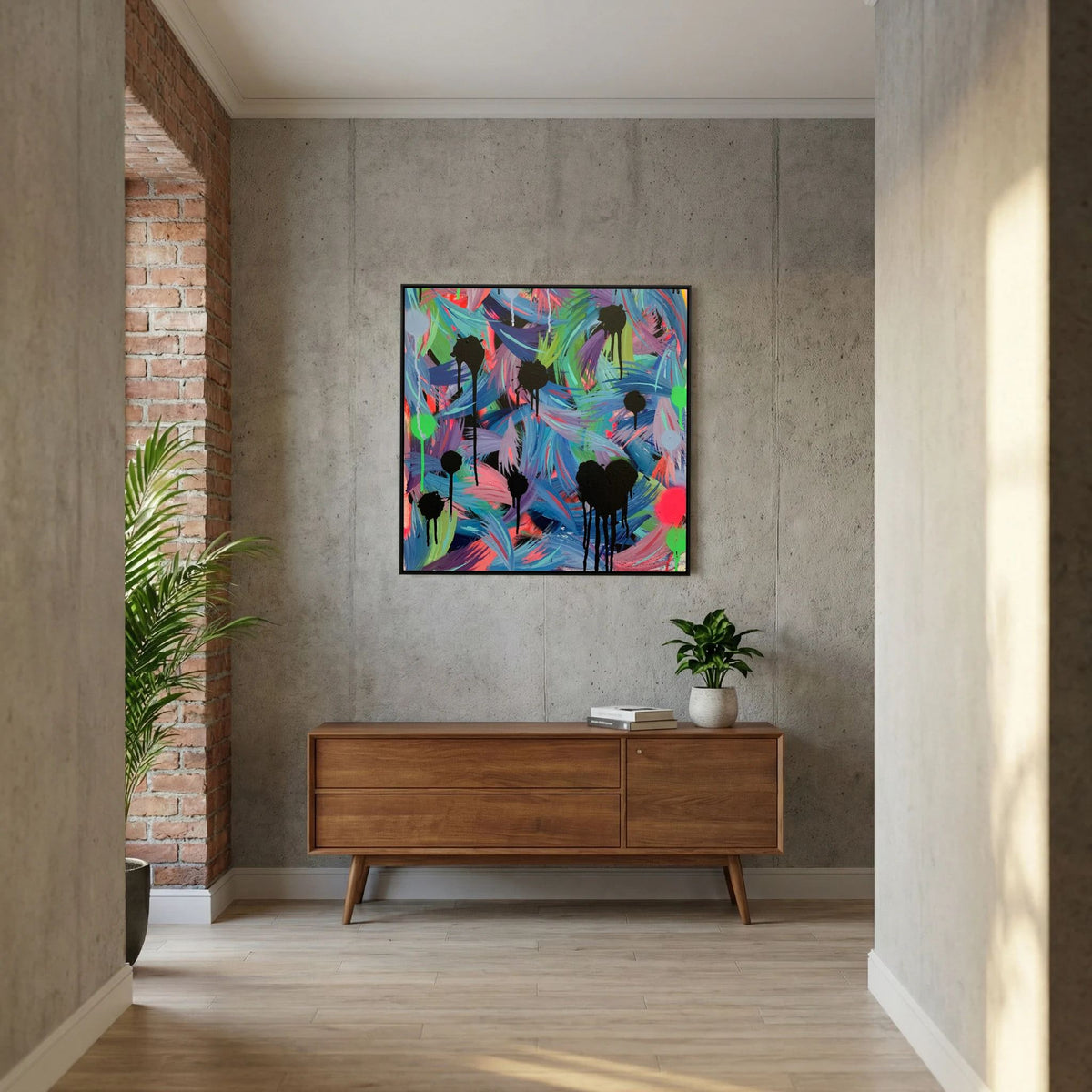 BLACK HEARTS CLUB (2020) PRINT ON CANVAS 