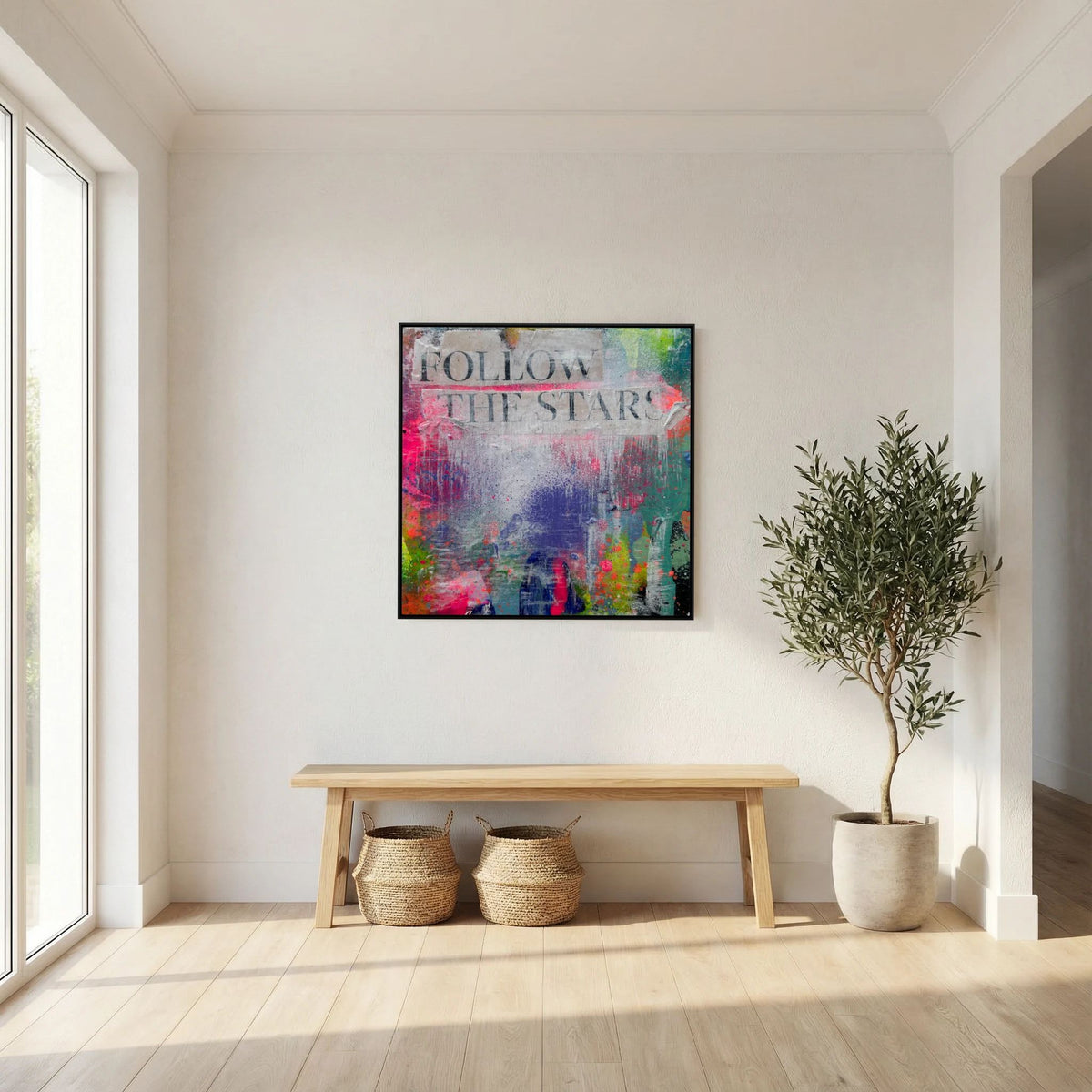 FOLLOW THE STARS (2023) PRINT ON CANVAS 