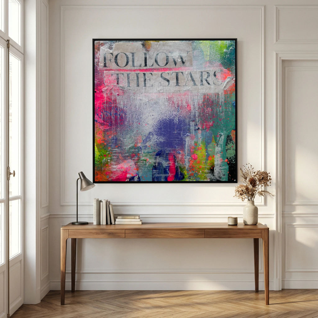 FOLLOW THE STARS (2023) PRINT ON CANVAS 