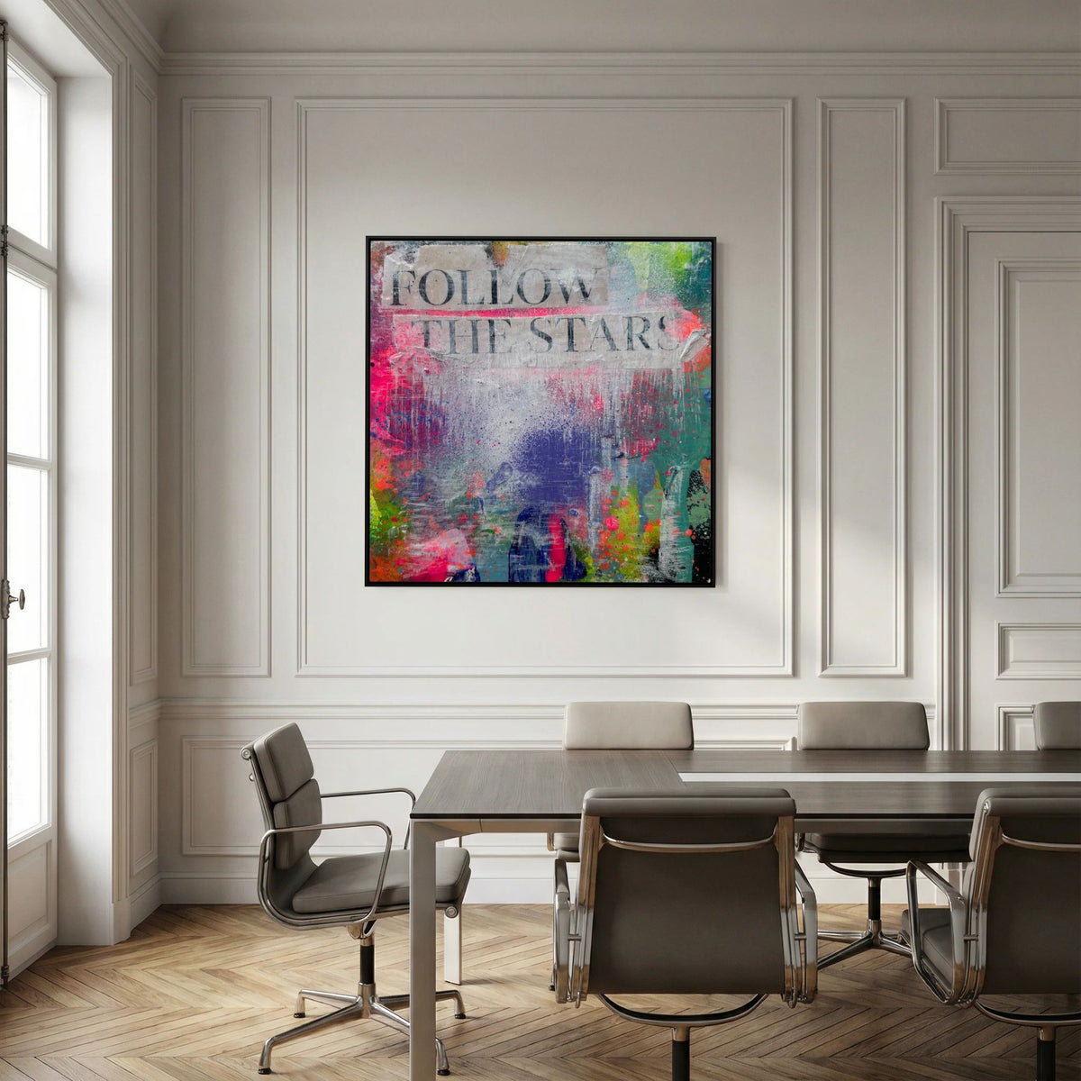 FOLLOW THE STARS (2023) PRINT ON CANVAS 