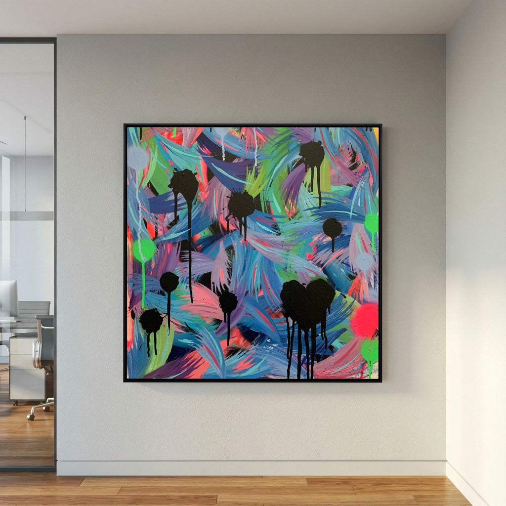 BLACK HEARTS CLUB (2020) PRINT ON CANVAS 
