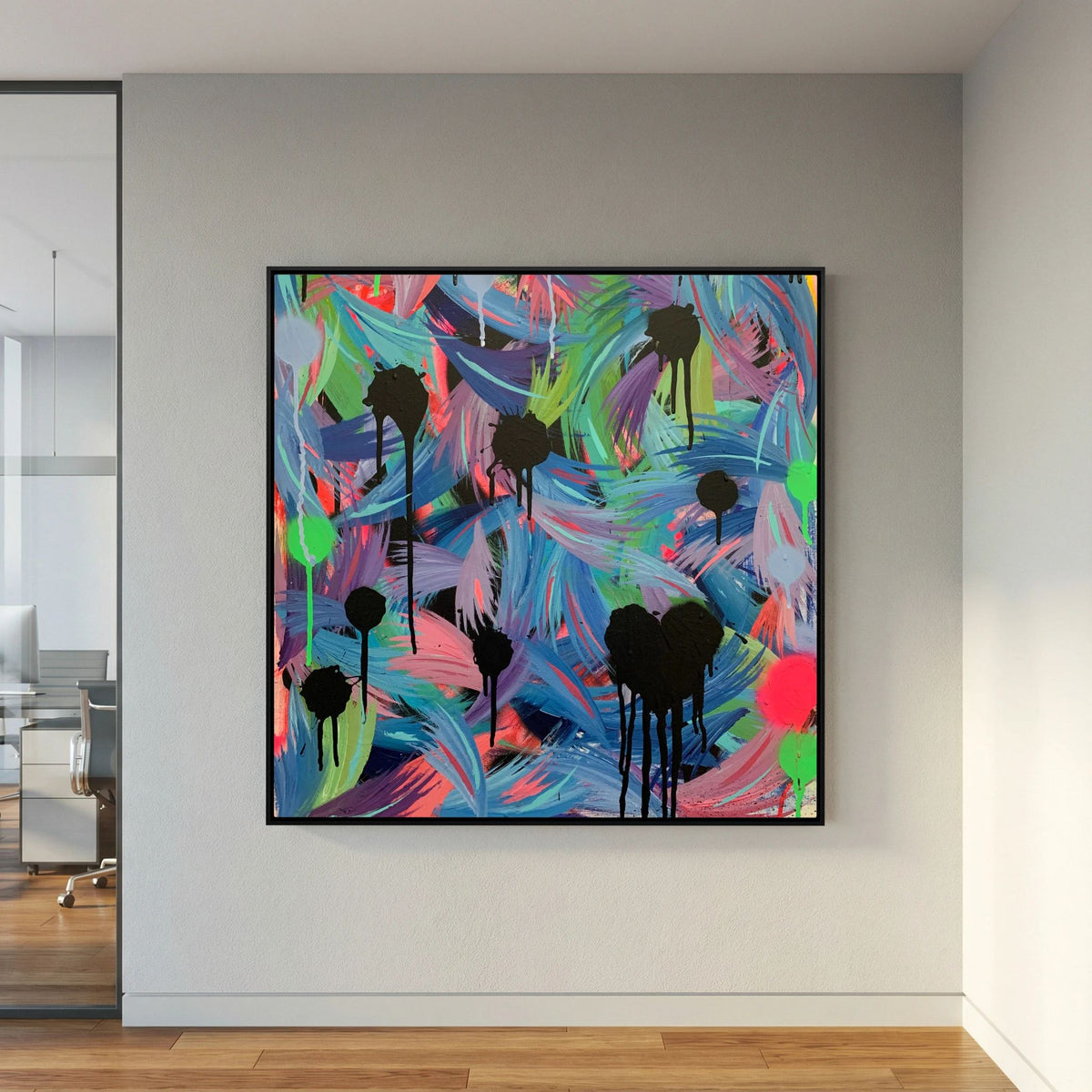 BLACK HEARTS CLUB (2020) PRINT ON CANVAS 