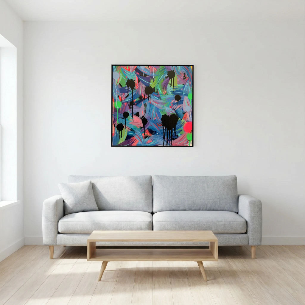BLACK HEARTS CLUB (2020) PRINT ON CANVAS 