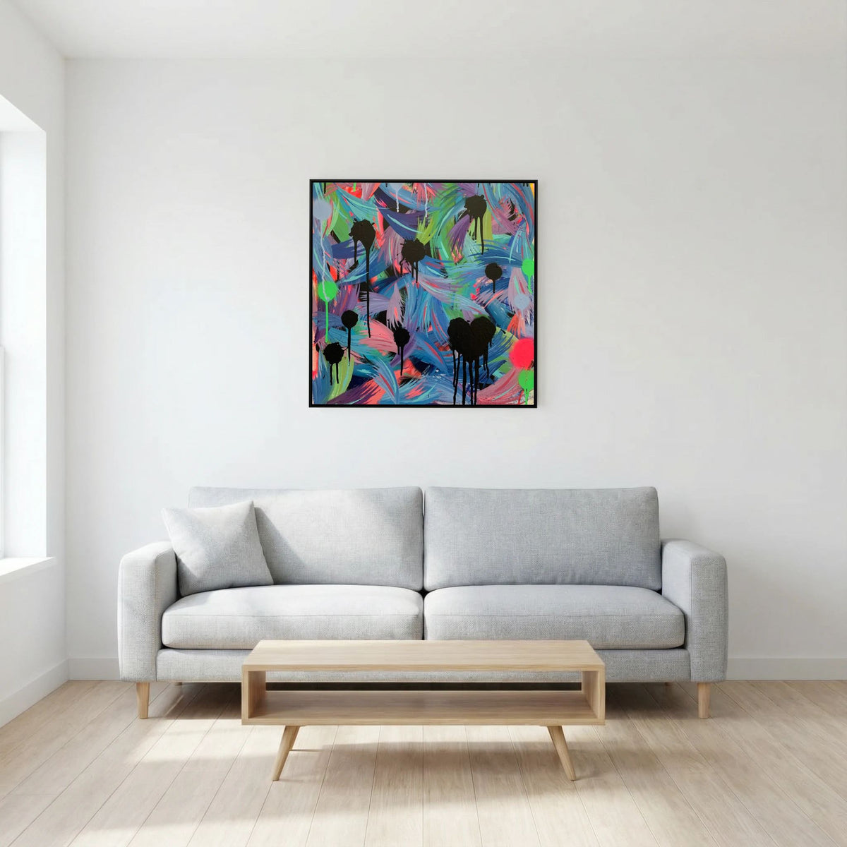 BLACK HEARTS CLUB (2020) PRINT ON CANVAS 