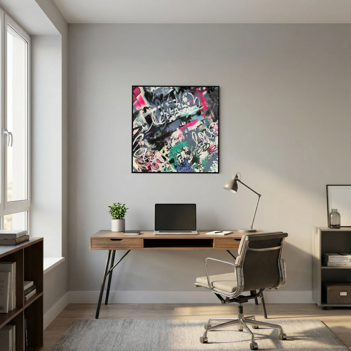 F**K I LOVE MY CAT PRINT ON CANVAS