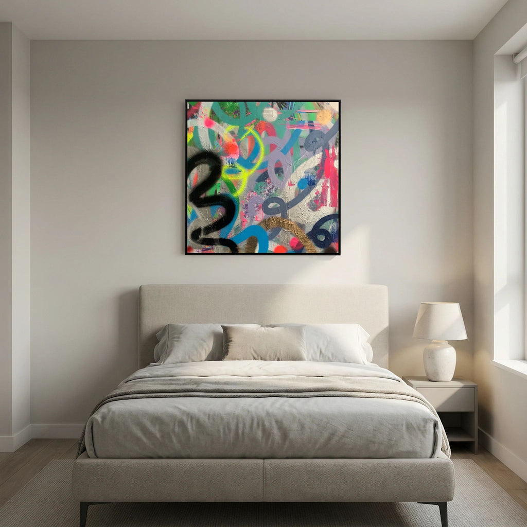 RIOT PRINT ON CANVAS  