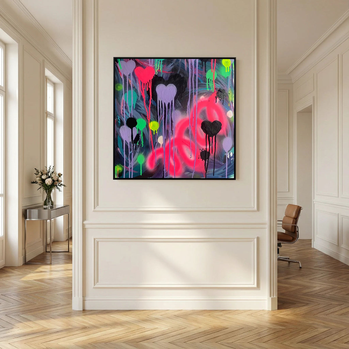 DRIPPING HEARTS (2021) CANVAS PRINT  