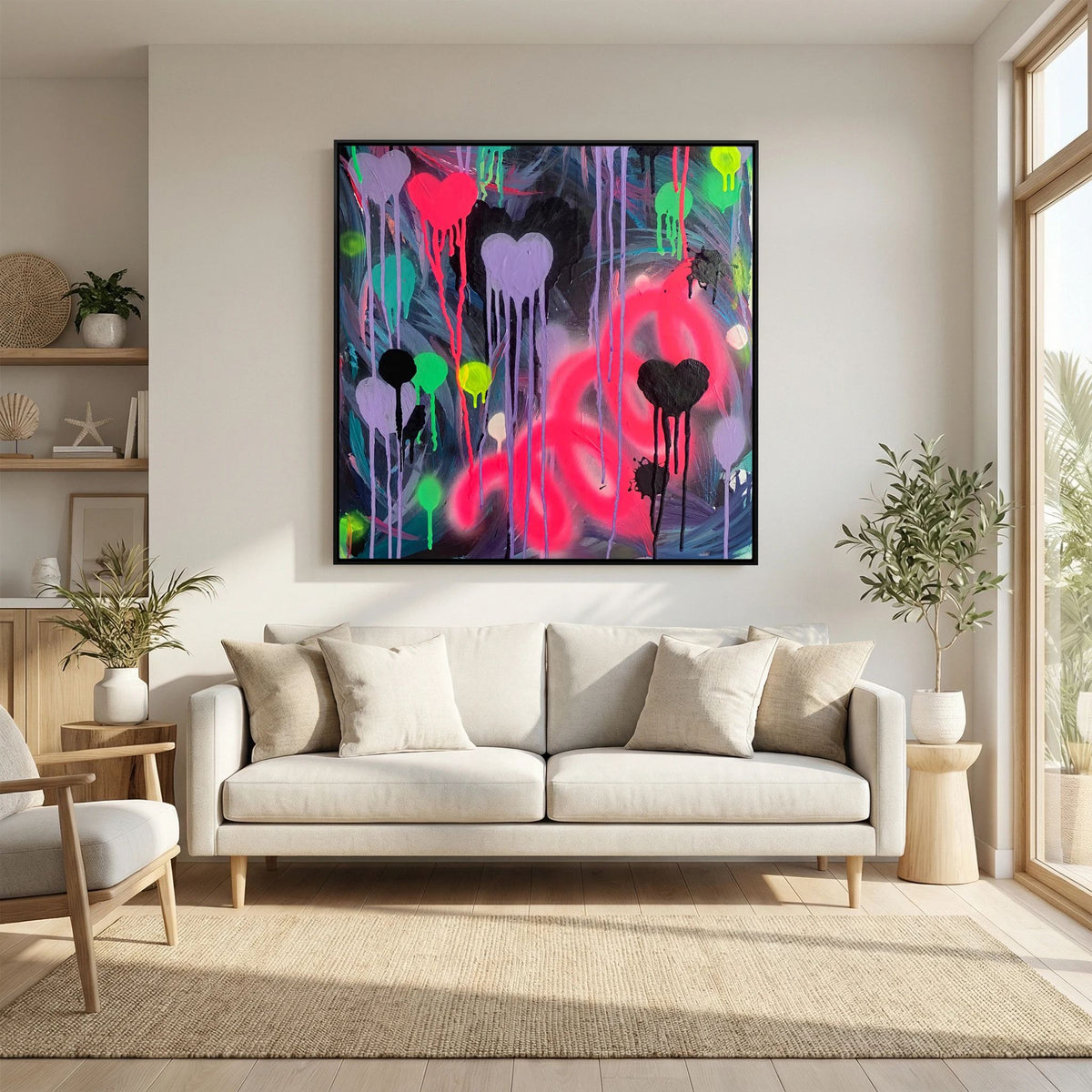 DRIPPING HEARTS (2021) CANVAS PRINT  