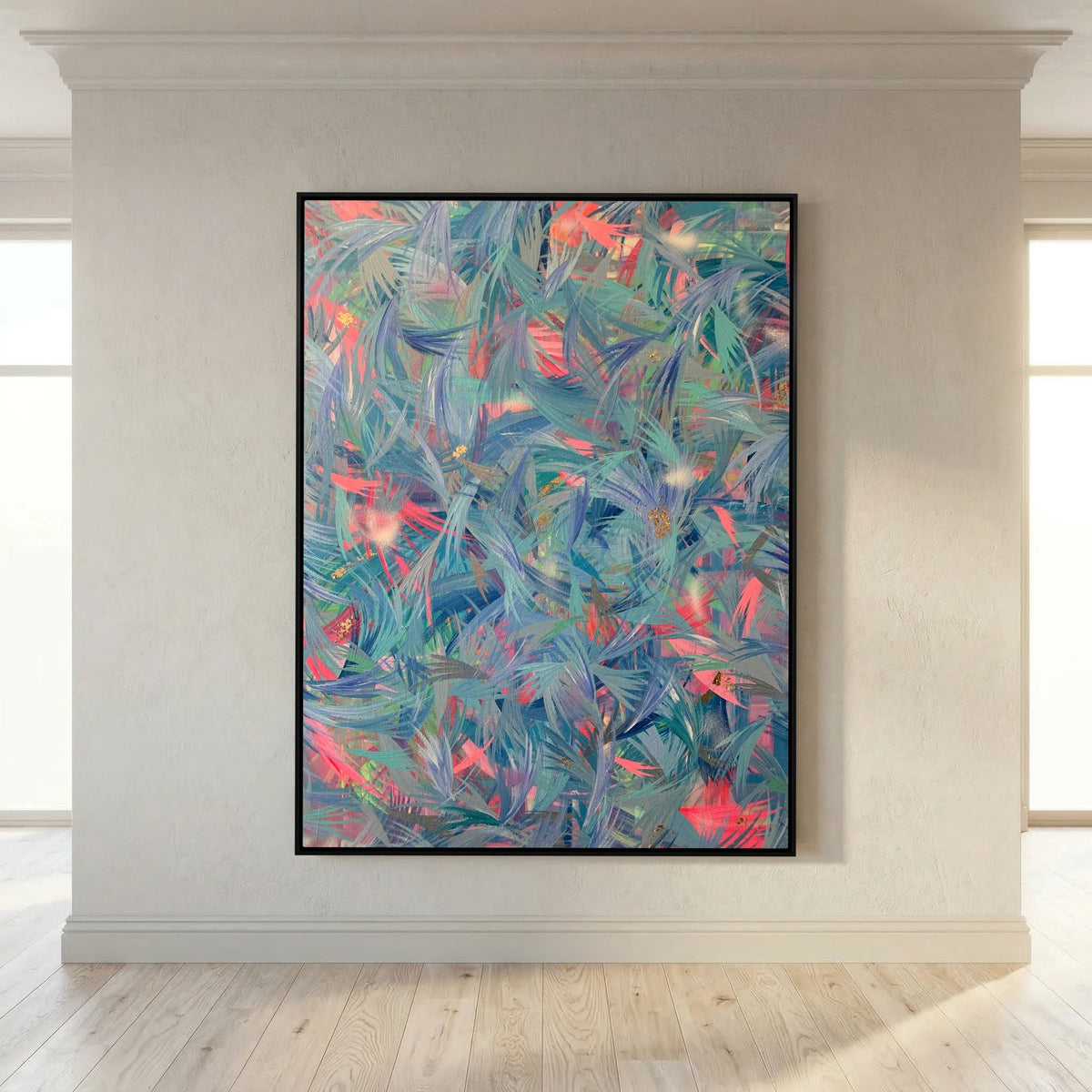 BLUE FEATHERS (2021) CANVAS PRINT 