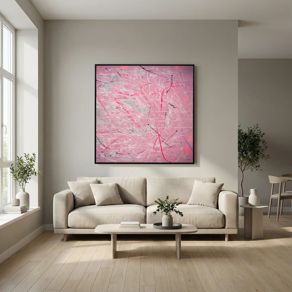 PAINT IN PINK (2024) PRINT ON CANVAS     