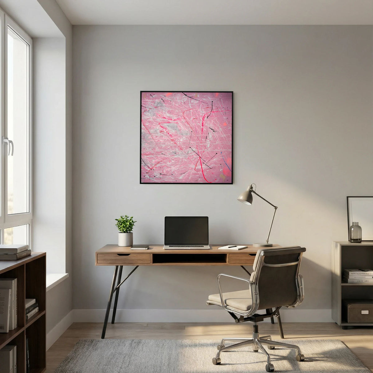 PAINT IN PINK (2024) PRINT ON CANVAS     