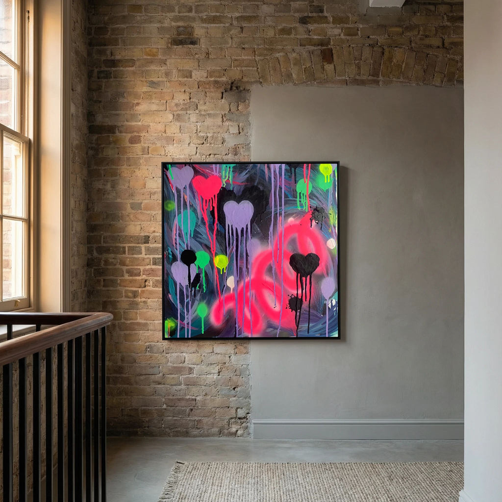 DRIPPING HEARTS (2021) CANVAS PRINT  