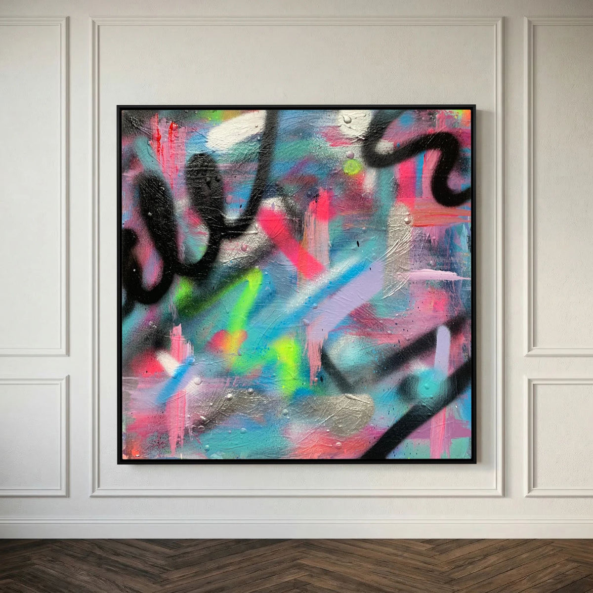 CONFETTI PRINT ON CANVAS 