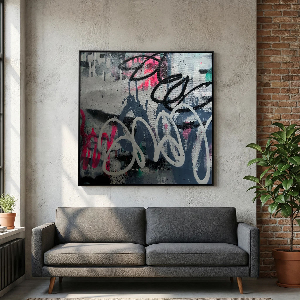 LOVE IN REVERSE PRINT ON CANVAS