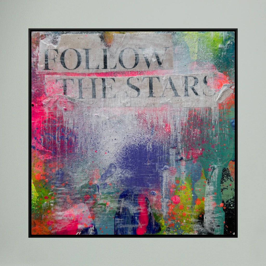 FOLLOW THE STARS (2023) PRINT ON CANVAS 