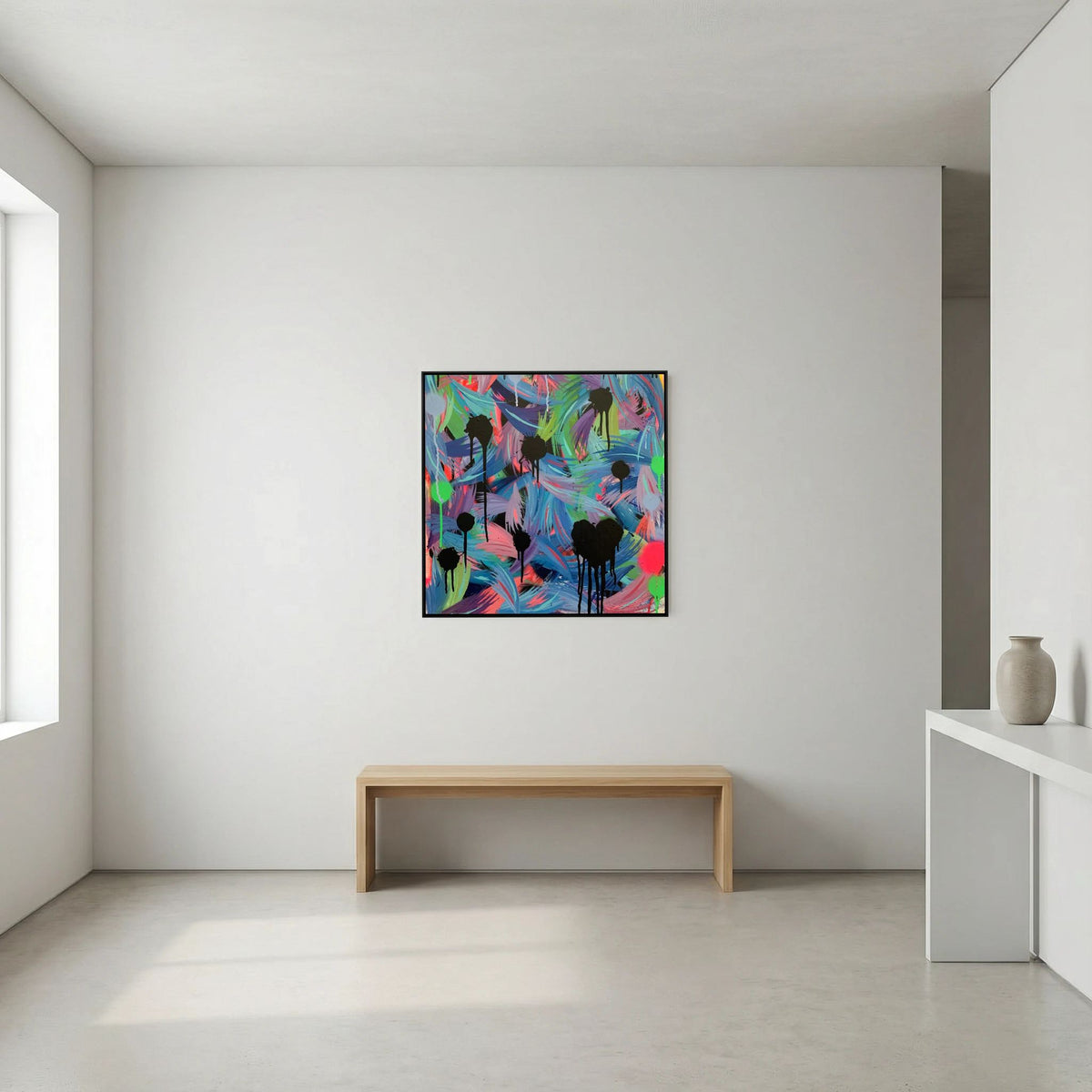 BLACK HEARTS CLUB (2020) PRINT ON CANVAS 