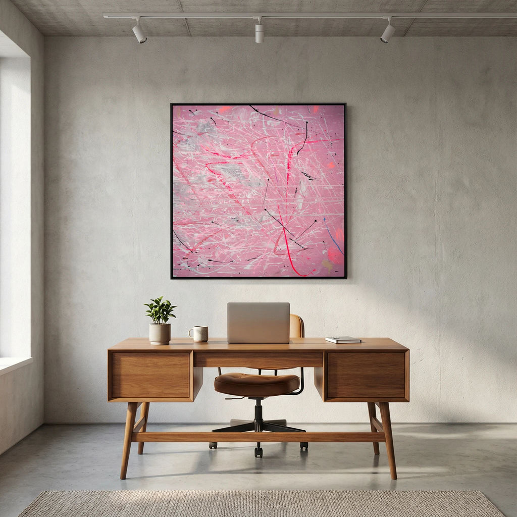 PAINT IN PINK (2024) PRINT ON CANVAS     