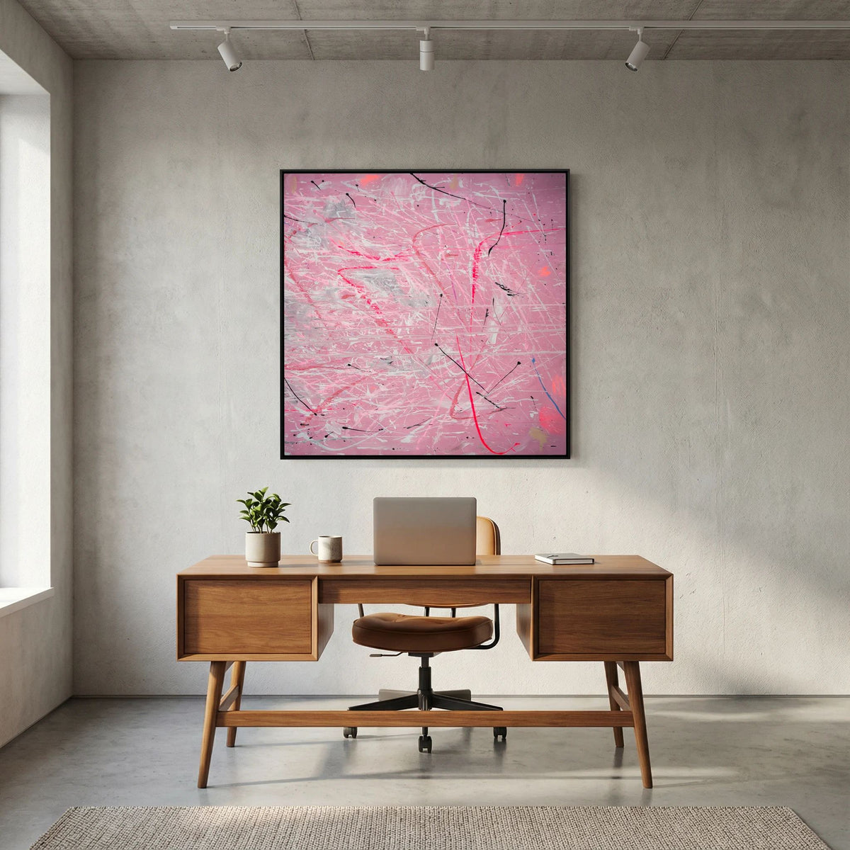 PAINT IN PINK (2024) PRINT ON CANVAS     