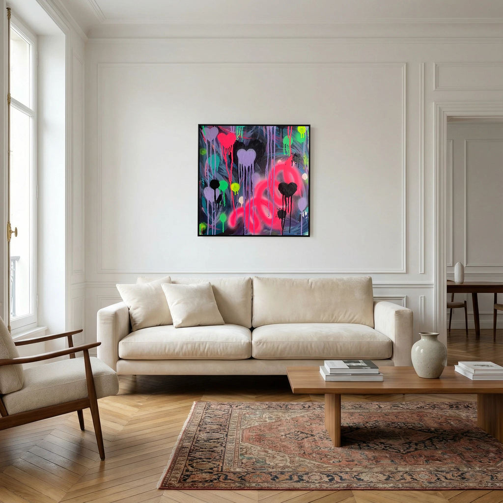 DRIPPING HEARTS (2021) CANVAS PRINT  