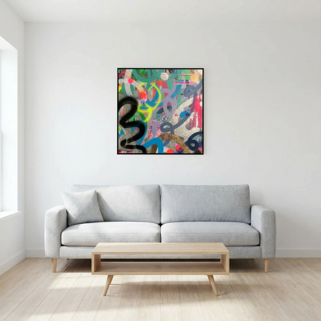 RIOT PRINT ON CANVAS  