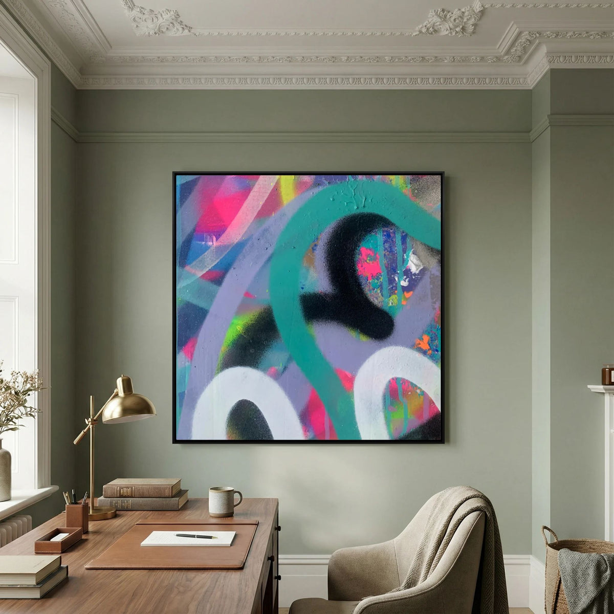 FAIRGROUND PRINT ON CANVAS  