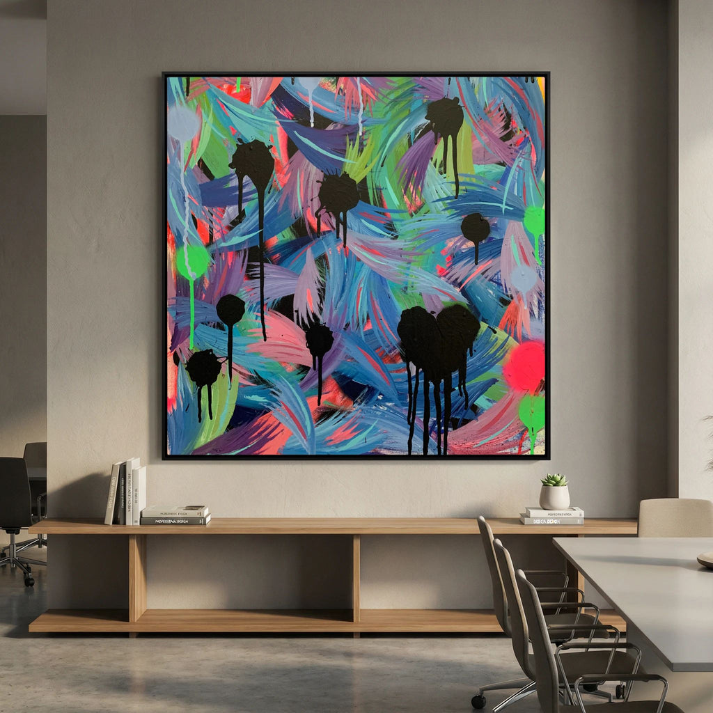 BLACK HEARTS CLUB (2020) PRINT ON CANVAS 