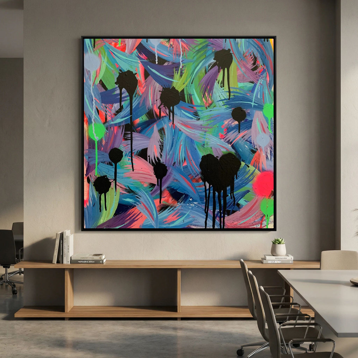BLACK HEARTS CLUB (2020) PRINT ON CANVAS 