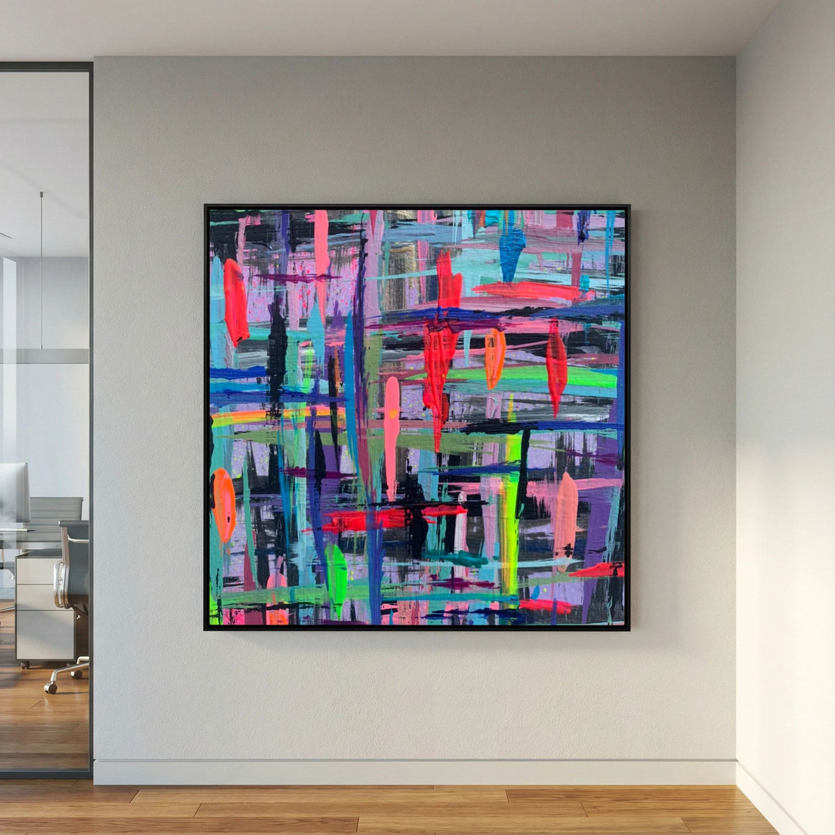 BETWEEN THE LINES (2020) PRINT ON CANVAS 