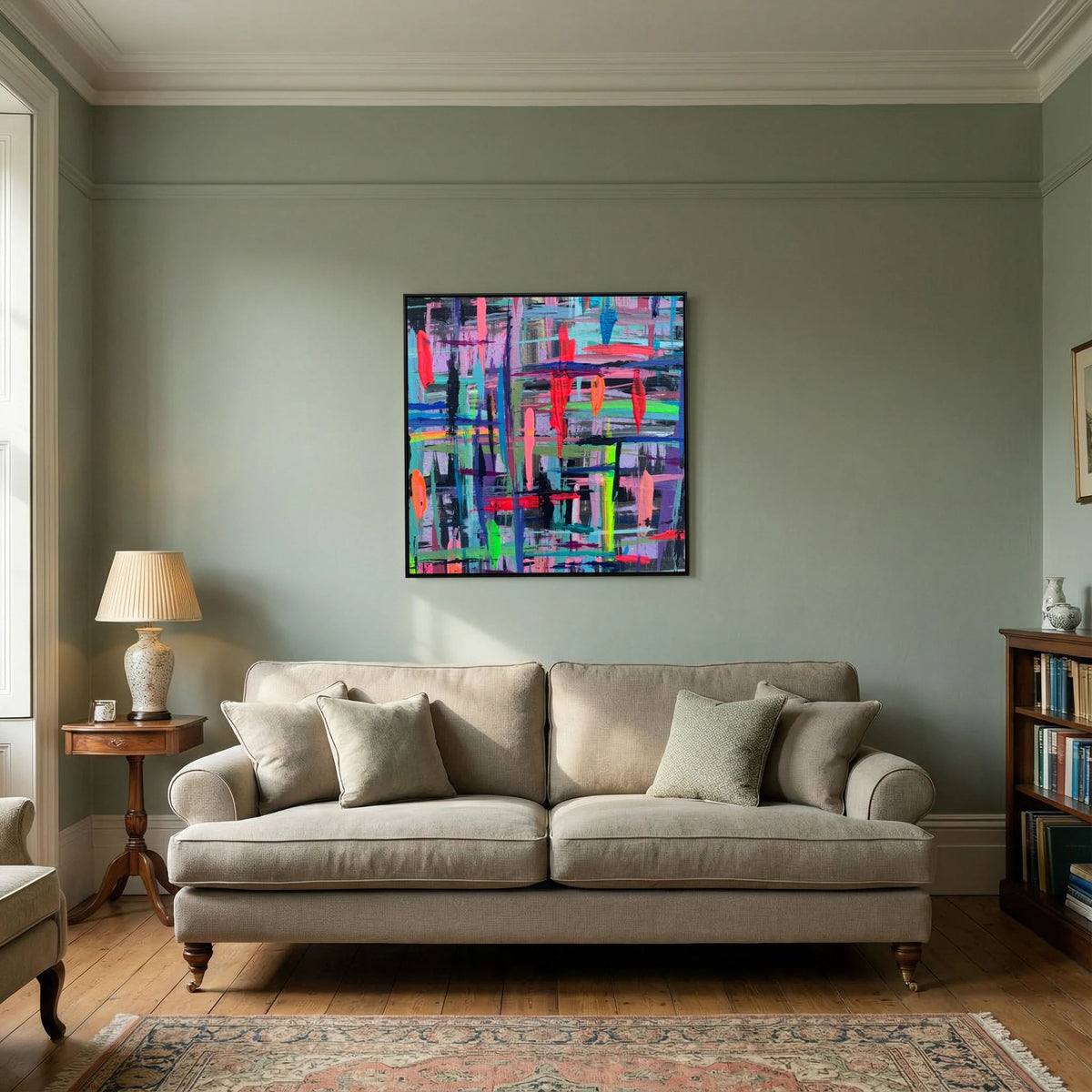 BETWEEN THE LINES (2020) PRINT ON CANVAS 