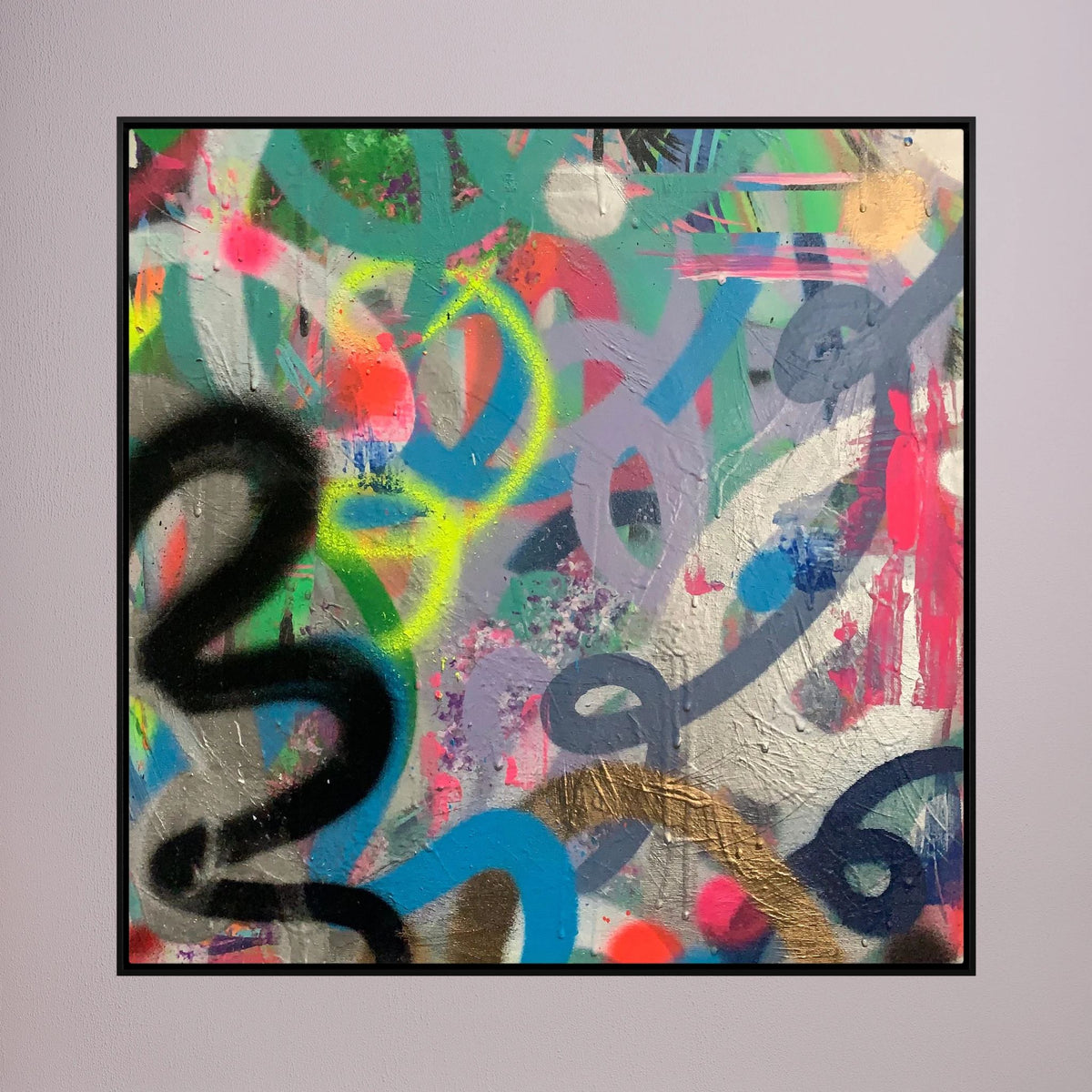 RIOT PRINT ON CANVAS  