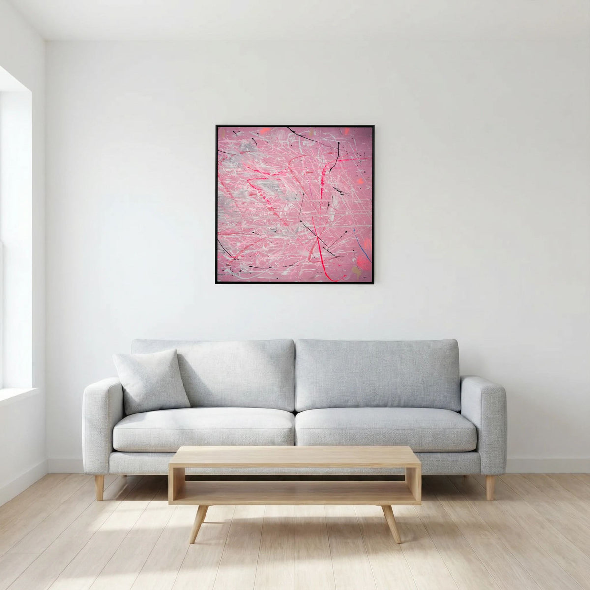 PAINT IN PINK (2024) PRINT ON CANVAS     