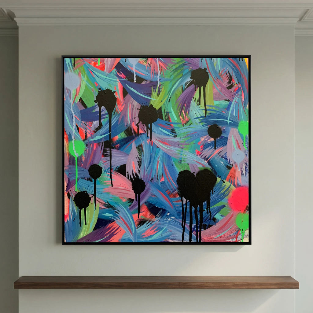 BLACK HEARTS CLUB (2020) PRINT ON CANVAS 