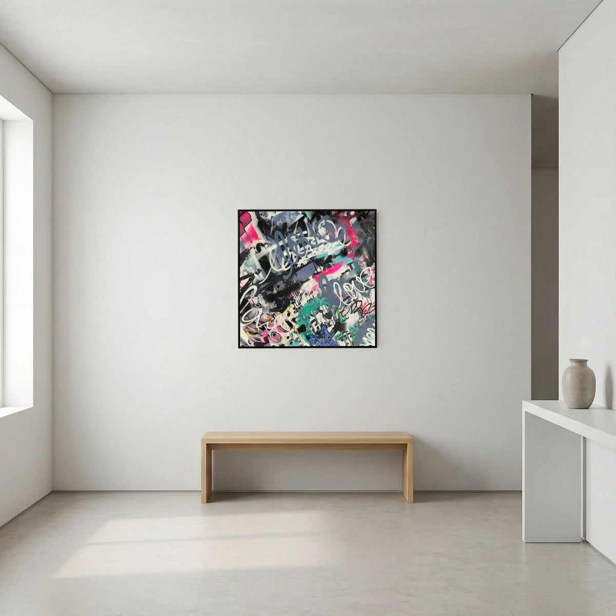 F**K I LOVE MY CAT PRINT ON CANVAS
