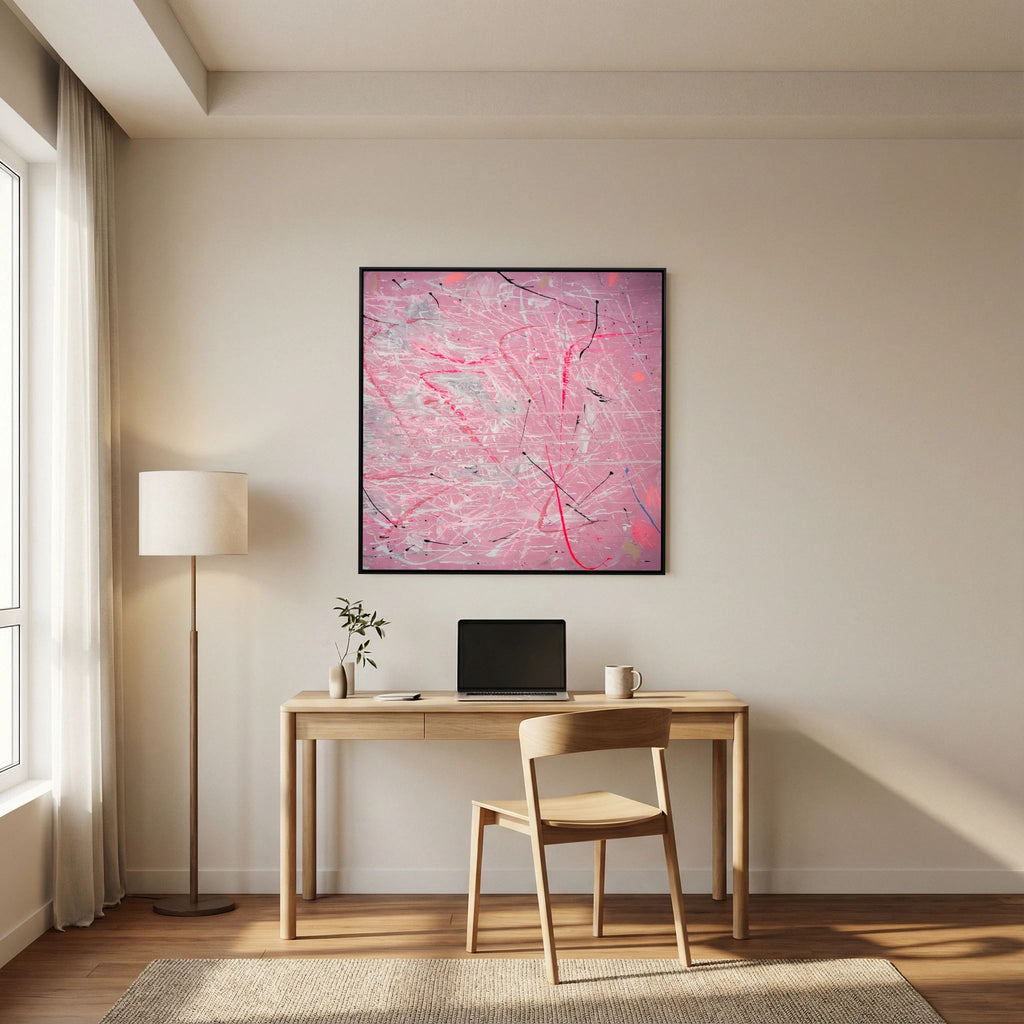 PAINT IN PINK (2024) PRINT ON CANVAS     